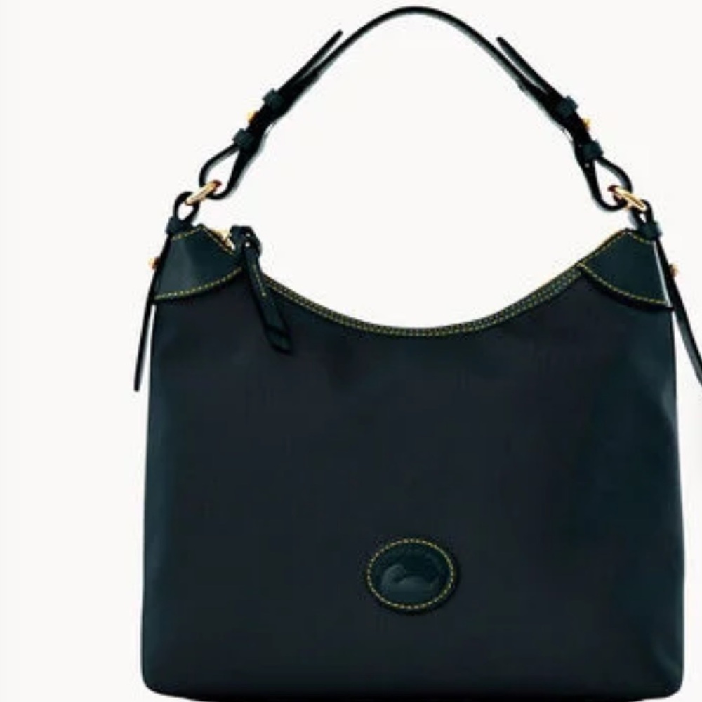 Dooney & Bourke Large Black Hobo Style Erica Bag Excellent Condition - Picture 6 of 10